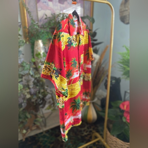 Men’s Island Button Down Tropical Shirt Dadcore Vacation Smartcore Island Wear - Picture 4 of 8